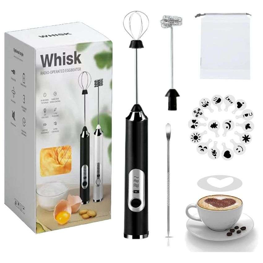 JrundMsoxz Rechargeable Milk Frother