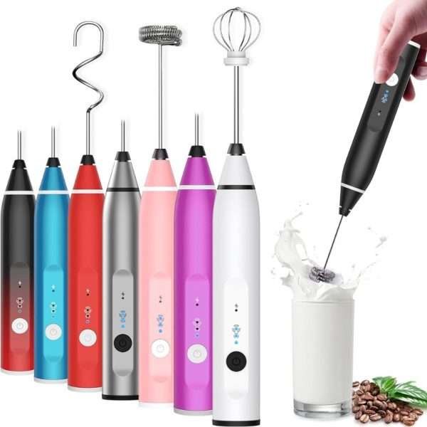 Laposso Handheld Electric Milk Frother Whisk